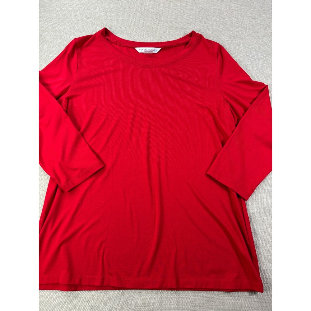 Peter Nygard Women's Red Long Sleeve Top Size Medium